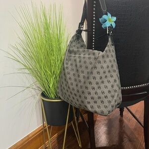 Dooney & Bourke Black Monogram Shoulder Bag